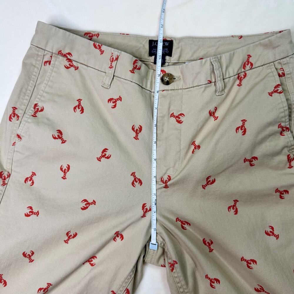 J Crew Lobster Print Pants Women's 8 Nautical Euro Summer Fisherman Nantucket - Picture 8 of 16